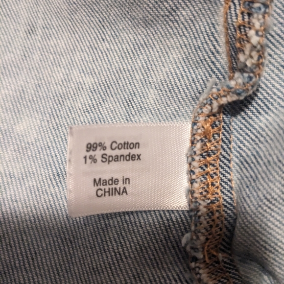 Distressed Acid Wash Jean Jacket SZ 24 - Picture 13 of 14